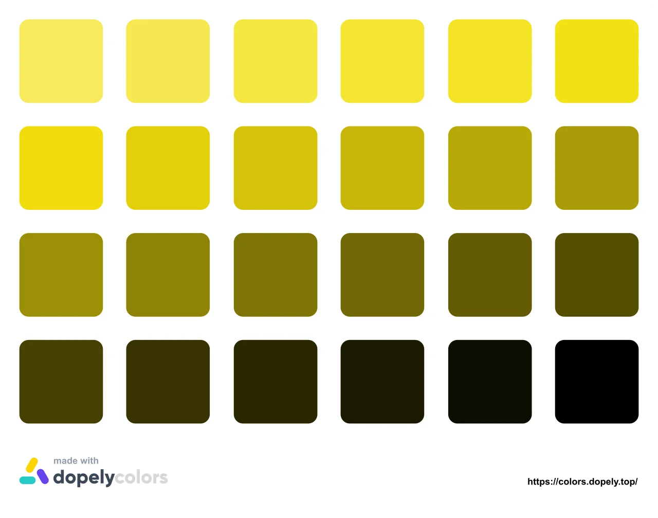 Share colors yellow dopely color toner